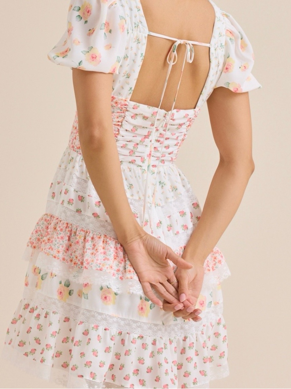 NEW Altar’d State Adley Mixed-Print Mini Dress Size S & M Available NWT - Picture 2 of 16